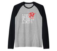 Relationship Anarchy Saying Love Without Limits Polyamory Raglan Baseball Tee