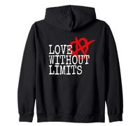 Relationship Anarchy Saying Love Without Limits Polyamory Zip Hoodie