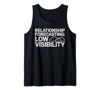 Relationship Forecasting Low Visibility Funny Anti Valentine Tank Top