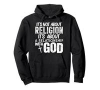 Relationship Over Religion Christian Faith Inspirational Pullover Hoodie