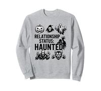Relationship Status Haunted Halloween Monster Design Sweatshirt