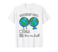 Relationship Status I Love Our Earth Value Graphic T-Shirt