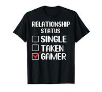 Relationship Status Single Taken Gamer T-Shirt