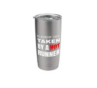 Relationship Status: Taken By A Hot Runner Running Boyfriend Stainless Steel Insulated Tumbler