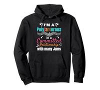 Relationship With Many Jams Song Music Lover Polyjamorous Pullover Hoodie