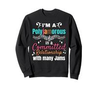 Relationship With Many Jams Song Music Lover Polyjamorous Sweatshirt