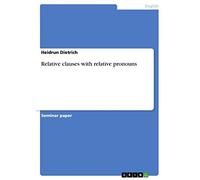Relative clauses with relative pronouns