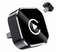 Relativelk Carplay, Relativelk Carplay Adapter, 2025 Upgraded Mini Wireless CarPlay & Android Auto Adapter, Wide Compatibility with 800+ Car Models (B)
