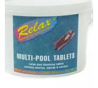 Relax 2Kg Multi Pool 3 In 1 Swimming Pool 200G Chlorine Tablets Size Large Green Discountleisur2936