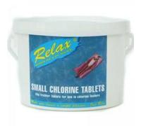 Relax 5Kg Small Spa Or Pool Chlorine Tablets Size Single Small Bluegreen Discountleisur2948
