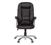 RELAX AB100 - Gaming chair Buerostuhl24 Faux leather Black/Red