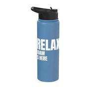 Relax Adam is Here Popular Birth Names Adam Costume Stainless Steel Insulated Water Bottle