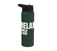 Relax Amelia is Here Popular Birth Names Amelia Costume Stainless Steel Insulated Water Bottle