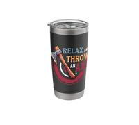 Relax and Throw an Axe Throwing Lumberjack Axe Throwing Stainless Steel Insulated Tumbler