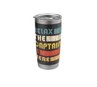 Relax Captain, Skipper and Boat Captain Stainless Steel Insulated Tumbler
