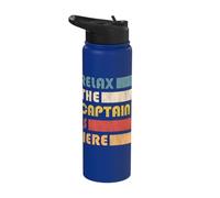 Relax Captain, Skipper and Boat Captain Stainless Steel Insulated Water Bottle