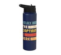 Relax Captain, Skipper and Boat Captain Stainless Steel Insulated Water Bottle