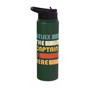 Relax Captain, Skipper and Boat Captain Stainless Steel Insulated Water Bottle