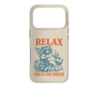 Relax Chaos Is Cozy Funny Raccoon Lover Humor Gag Introvert Case for iPhone 17 Pro