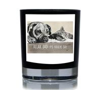 Relax Dad! It's Father's Day Cat & Dog 20cl Candle 60 SECOND MAKEOVER Black One Size