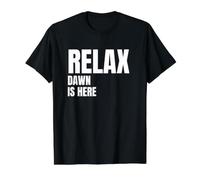 Relax Dawn is Here Popular Birth Names Dawn Costume Value Graphic T-Shirt, Men, Black, S