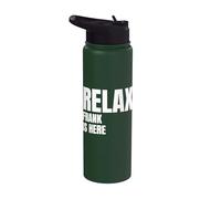 Relax Frank is Here Popular Birth Names Frank Costume Stainless Steel Insulated Water Bottle