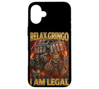 Relax Gringo I'm Legal Funny Migrant Joke Grim reaper Meme Case for iPhone 16 Plus
