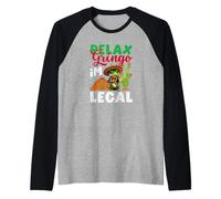 Relax Gringo I'm Legal Mexico Roots Heritage Raglan Baseball Tee