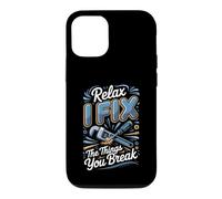 Relax I Fix the Things You Break Plumber Plumbing Case for iPhone 12/12 Pro