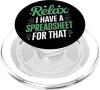Relax I Have Spreadsheet For That Financial Modeling PopSockets PopGrip for MagSafe
