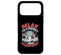 Relax I’m A Friendly Vampire I Mean Phlebotomist Phlebotomy Case for iPhone 17 Pro Max