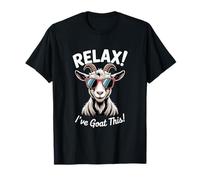 Relax I’ve Goat This Funny Goat Sunglasses Pun Humor T-Shirt