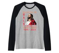 Relax I'll Be Back In Like Three Days Tops - Jesus Raglan Baseball Tee
