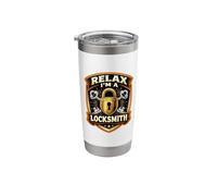 Relax I'm A Locksmith Funny Locksmithing Quote Lock Smith Stainless Steel Insulated Tumbler