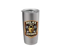 Relax I'm A Locksmith Funny Locksmithing Quote Lock Smith Stainless Steel Insulated Tumbler
