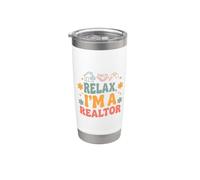 Relax I'm A Realtor Funny Stainless Steel Insulated Tumbler