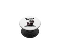 Relax I'm Not Going Anywhere Raccoon PopSockets Adhesive PopGrip