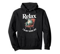 Relax I'm Not Going Out Frog Introvert Pullover Hoodie