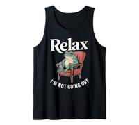 Relax I'm Not Going Out Frog Introvert Tank Top