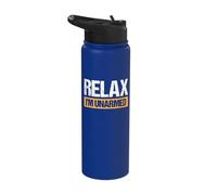 Relax I'm Unarmed Stainless Steel Insulated Water Bottle