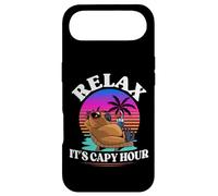 Relax It’s Capy Hour Retro Sunset Funny Capybara Chilling Case for iPhone Air