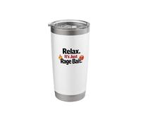 Relax It’s Just Rage Bait Viral Internet Meme Joke Stainless Steel Insulated Tumbler