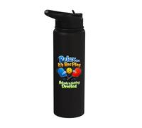 Relax It’s Rec Play Getting Drafted Sarcastic Pickleball Stainless Steel Insulated Water Bottle
