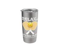 Relax It’s Rec Play Nobody is Getting Drafted Pickleball Stainless Steel Insulated Tumbler
