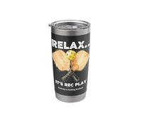 Relax It’s Rec Play Nobody is Getting Drafted Pickleball Stainless Steel Insulated Tumbler