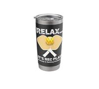 Relax It’s Rec Play Nobody is Getting Drafted Pickleball Stainless Steel Insulated Tumbler