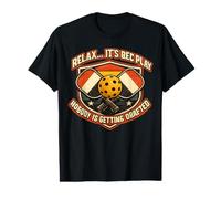 Relax It’s Rec Play Nobody is Getting Drafted Pickleball Value Graphic T-Shirt