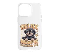 Relax It's a Newfie Not a Freakin Bear Newfoundland Case for iPhone 15 Pro Max
