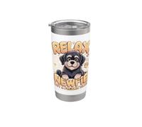 Relax It's a Newfie Not a Freakin Bear Newfoundland Stainless Steel Insulated Tumbler