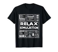 Relax It's A Simulation Coding Programmer Software |- T-Shirt